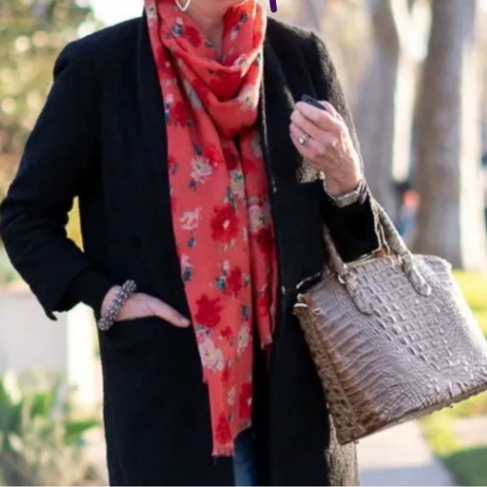 J. Crew floral scarf